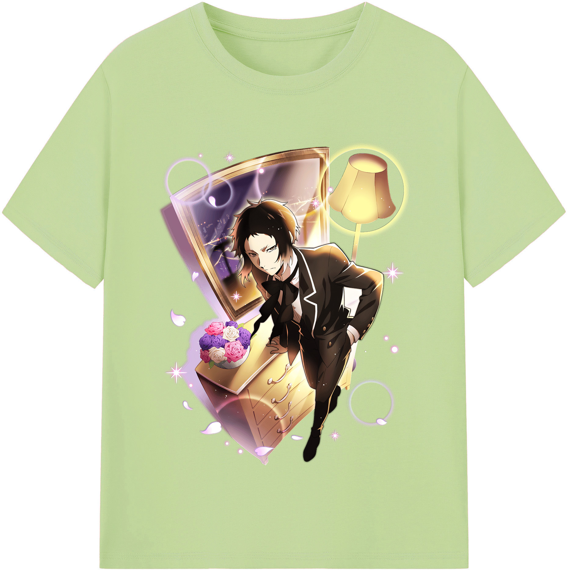 （画像用） 文豪ストレイドッグス Bungo Stray Dogs 綿100％半袖Tシャツ（フロントプリント）